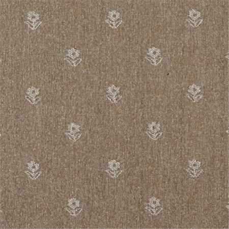Designer Fabrics 54 in. Wide Light Brown And Beige- Flowers Country Style Upholstery Fabric C657